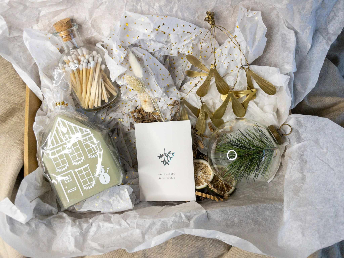 Giftset adventhuisje