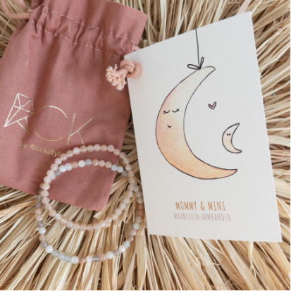 Mommy & Me - maansteen armbanden