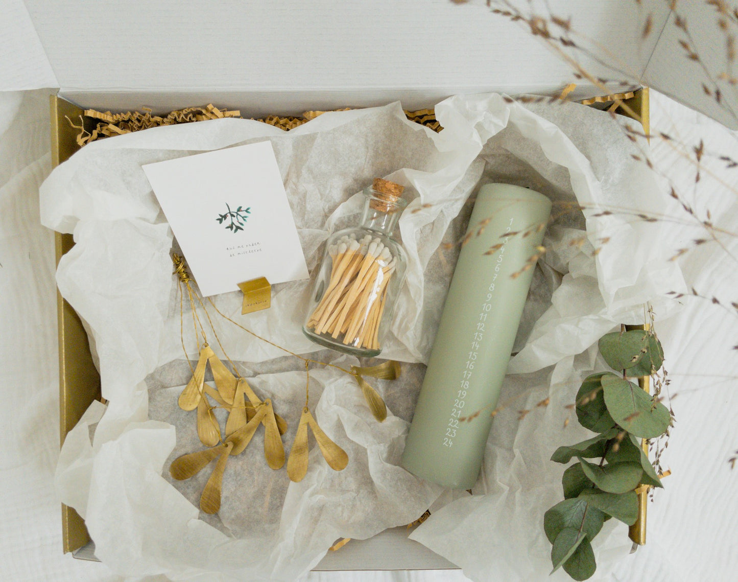 Giftset adventkaars GREEN
