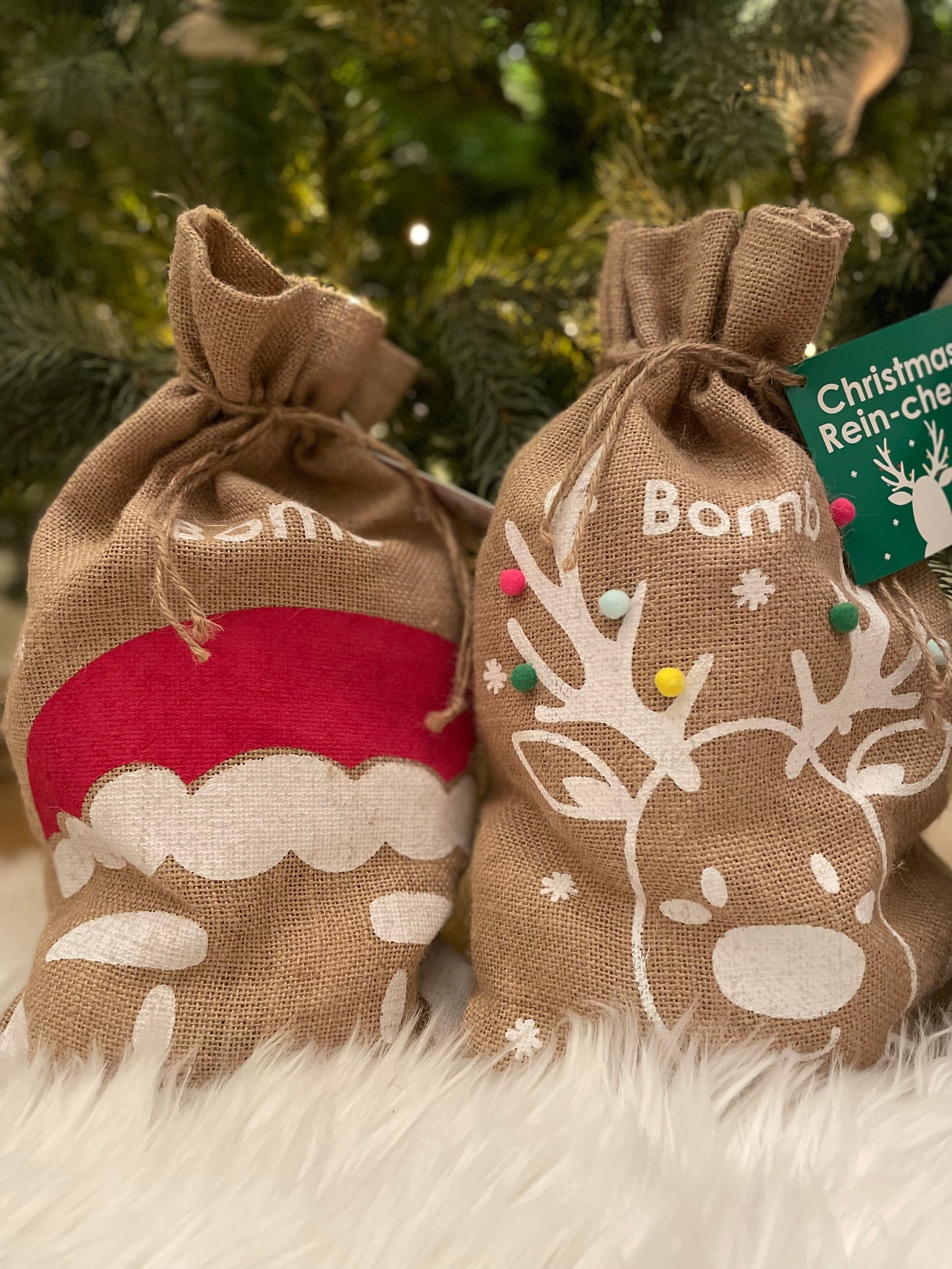 Jute zak met bruisballen