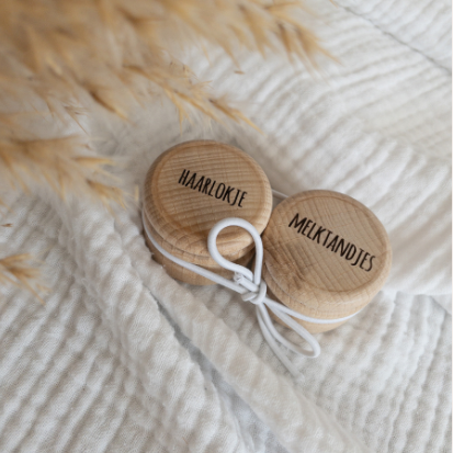 Bewaardoosje melktandjes + Haarlokje (SET)